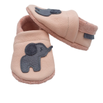 Organic Leather Slippers Elephant