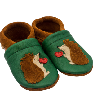 Hedgehog kochuji shoes beige baby shoes